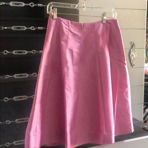 Pink silk skirt